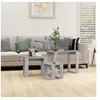 Image de Tables gigognes 3 pcs Gris béton Bois d ingénierie