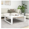 Image de Table basse Blanc 100x100x35 cm Bois d'ingénierie