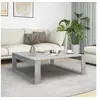 Image de Table basse Gris béton 100x100x35 cm Bois d ingénierie