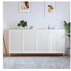 Image de Kastdeuren met lamellen 4 st 99,3x59,4 cm grenenhout wit151177