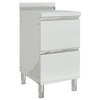 Image de Armoire de cuisine commerciale avec 2 tiroirs Acier inoxydable