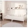 Image de Lit de jour sans matelas blanc bois de pin massif 90x200 cm
