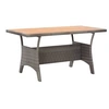 Image de Table de jardin Gris 120x70x66 cm Bois d'acacia massif