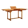 Image de Table a manger extensible sans tiroir rectangulaire en Bois massif L 120 cm