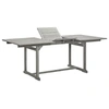 Image de Table à dîner de jardin (150-200)x100x75cm Bois d'acacia massif