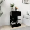 Image de Table de chevet Noir 40x35x65 cm Bois d'ingénierie