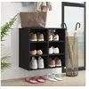 Image de Armoire à chaussures noir 52,5x30x50 cm 808686