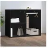 Image de Armoire de dressing noir 80x40x65 cm bois d ingénierie