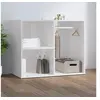 Image de Armoire de dressing Blanc brillant 80x40x65cm Bois d ingénierie