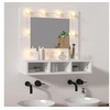 Image de Armoire à miroir avec LED blanc 60x31,5x62 cm