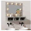 Image de Spiegelkast met LED-verlichting 60x31,5x62 cm betongrijs808886