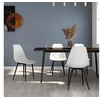 Image de Lot de 4 chaise interieur non pliable en polypropylene H. 84 cm blanc