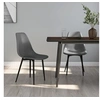 Image de Lot de 2 chaise interieur non pliable en polypropylene H. 84 cm gris
