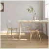 Image de Lot de 4 chaise H. 84 cm non empilable non pliable en metal interieur transparent