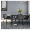 Image de Lot de 4 chaise interieur non pliable H. 84 cm en polypropylene gris