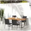 Image de Chaises de jardin 4 pcs Acier et textilène Noir