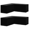 Image de Salon de jardin polyethylene noir 2 pieces