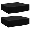 Image de Housses de salon de jardin 2 pcs 8 oillets 200x200x70 cm3082836
