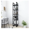 Image de Bibliothèque à 5 niveaux Gris 40x30x175 cm Bois ingénierie