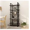 Image de Bibliothèque à 5 niveaux Gris 80x30x175 cm Bois d'ingénierie3081990