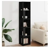 Image de Armoire d angle Noir 33x33x164,5 cm Bois d ingénierie