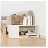 Image de Meuble TV Blanc 80x24x32 cm Bois d ingénierie