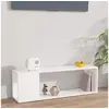Image de Meuble TV Blanc 100x24x32 cm Bois d ingénierie