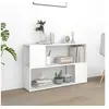 Image de Bibliothèque Blanc 100x24x63 cm Bois d ingénierie