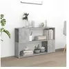 Image de Bibliothèque Gris béton 100x24x63 cm Bois d ingénierie
