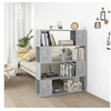 Image de Bibliothèque/Séparateur de pièce Gris béton 100x24x124 cm809192