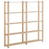 Image de Etagère de stockage 5 niveaux 170x28,5x170cm Bois de pin massif