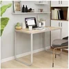 Image de Bureau d'ordinateur Blanc et chêne 110x60x73 cm Aggloméré30202