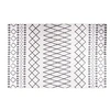 Image de Vloerkleed wasbaar anti-slip 80x150 cm zwart en wit337970