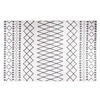 Image de Tapis Lavable Antidérapant Moquette d'Entrée Tapis de Sol Paillasson de Sol Tapis d'Entrée Moquette de Couloir 160x230 cm Noir et Blanc 337973