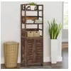 Image de Vitrine Marron foncé 46x24x140 cm Bois massif de Paulownia338506