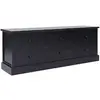 Image de Meuble TV Noir 108x30x40 cm Bois de Paulownia solide
