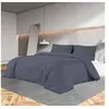 Image de Ensemble de housse de couette Anthracite 260x240 cm Microfibre