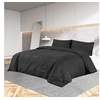 Image de Dekbedovertrekset lichtgewicht 155x220 cm microvezel zwart135975