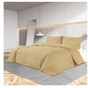 Image de Ensemble de housse de couette Taupe 200x200 cm Microfibre135983