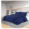 Image de Ensemble de housse de couette Bleu marine 240x220 cm Microfibre