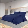 Image de Ensemble de housse de couette Bleu marine 155x220 cm Microfibre136007
