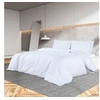 Image de Ensemble de housse de couette Blanc 200x200 cm Microfibre