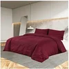 Image de Ensemble de housse de couette Bordeaux 155x220 cm Microfibre136039