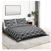Image de Ensemble de housse de couette Gris 240x220 cm Coton