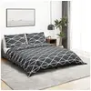 Image de Ensemble de housse de couette Gris 260x240 cm Coton