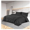 Image de Ensemble de housse de couette Noir 200x200 cm Coton136120