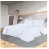 Image de Ensemble de housse de couette Blanc 200x200 cm Coton