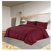 Image de Ensemble de housse de couette Bordeaux 200x200 cm Coton