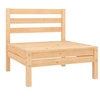 Image de Bois de Pin Massif Canapé Central de Jardin Canapé Central de Patio Meuble de Terrasse Canapé de Jardin Extérieur 806572