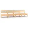 Image de Canapés centraux de jardin 4 pcs Bois de pin massif